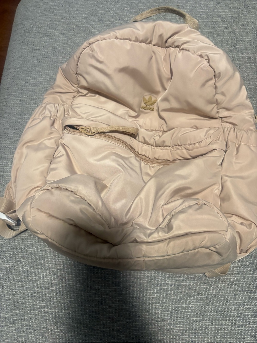 Adidas Original Beige Puffer Backpack
